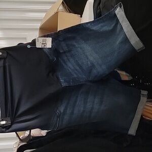 Denim shorts maternity nwt